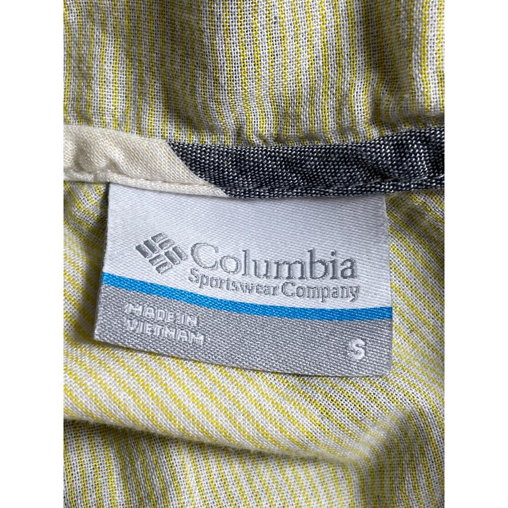 Columbia Womens Blue Plaid Flannel Long Sleeve Hoodie Button Up Shirt Top Size S - Picture 6 of 7